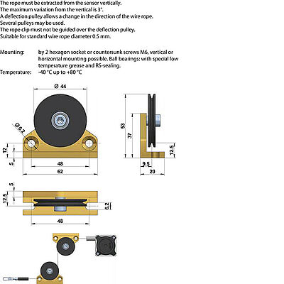 Drawing Deflection pulley MKURUR2000_ZV
