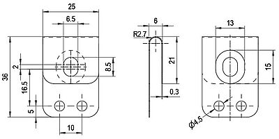 WDGDS10008 Drehgeber Federblech encoder torque-support