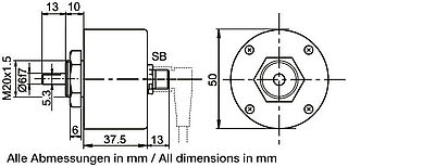 Zeichnung - drawing WDGA 50V IB5